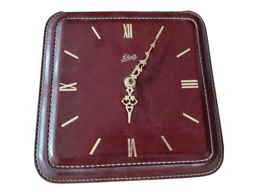 Wanduhr schatz echtes leder - wanduhr,