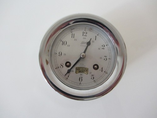 Nautic-Wanduhr-chrom-rund